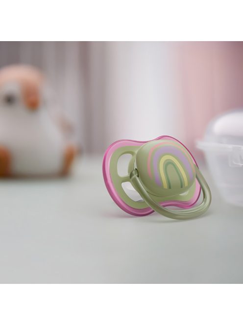 Philips AVENT játszócumi Ultra Air szivárványos 0-6hó lányos 2db