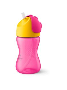   Philips AVENT itatópohár rugalmas szívószállal 300ml 12hó lányos