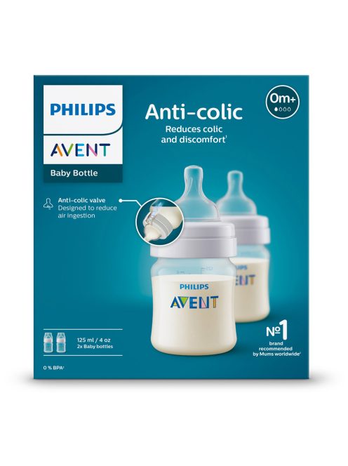 Philips AVENT cumisüveg Anti-colic 125ml 0hó 2db-os