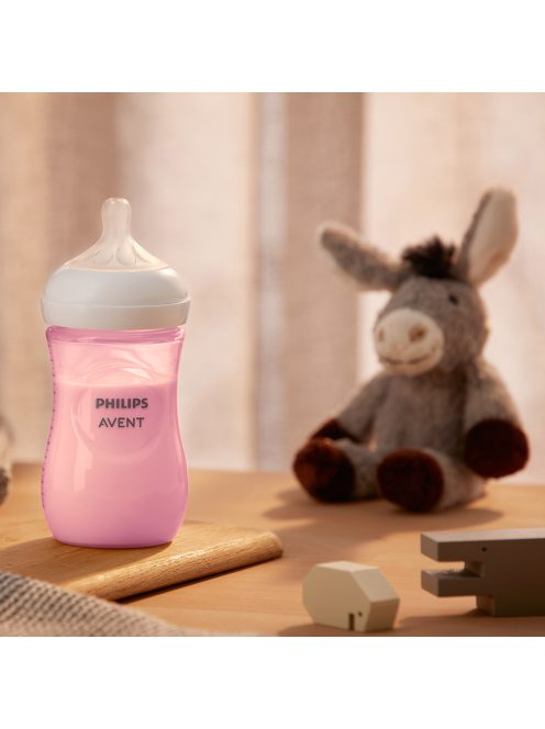 Philips AVENT cumisüveg Natural Response 260ml rózsaszín