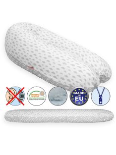   Scamp szoptatós párna univerzális pamut Little Clouds Grey White SZPE220