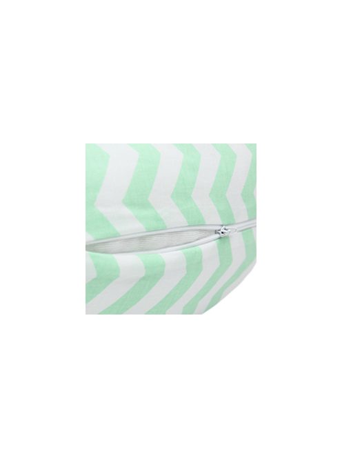 Scamp szoptatós párna univerzális pamut ZigZag Green White SZPE234
