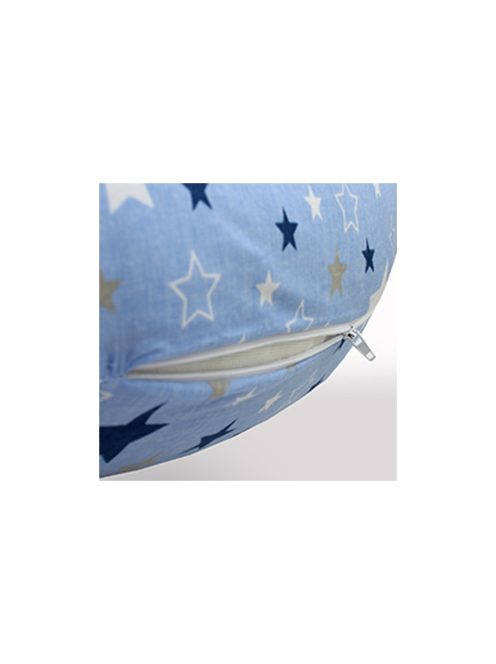 Scamp szoptatós párna univerzális pamut Blue White Little Big SZPE257