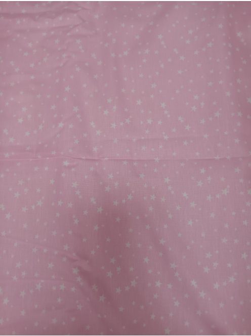 2 részes bébi ágynemű-garnitúra rózsaszín csillagos mintával