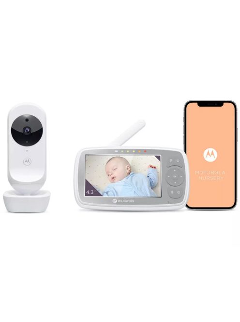 Motorola bébiõr kamerás CONNECT WIFI 4,3inch színes kijelzõvel, kamerával és okostelefon applikációval VM44