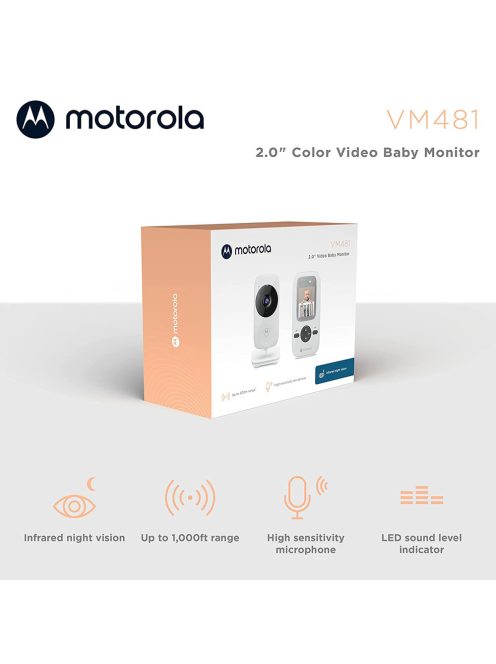 Motorola bébiõr kamerás 2inch színes kijelzõvel VM481