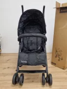 KikkaBoo BEETLE babakocsi, 22 kg-ig, összecsukható, könnyű, kompakt, fekete OUTLET termék
