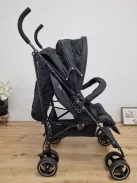 KikkaBoo BEETLE babakocsi, 22 kg-ig, összecsukható, könnyű, kompakt, fekete OUTLET termék