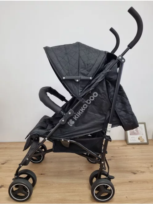 KikkaBoo BEETLE babakocsi, 22 kg-ig, összecsukható, könnyű, kompakt, fekete OUTLET termék