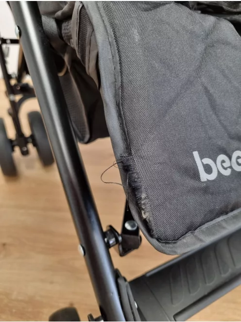 KikkaBoo BEETLE babakocsi, 22 kg-ig, összecsukható, könnyű, kompakt, fekete OUTLET termék