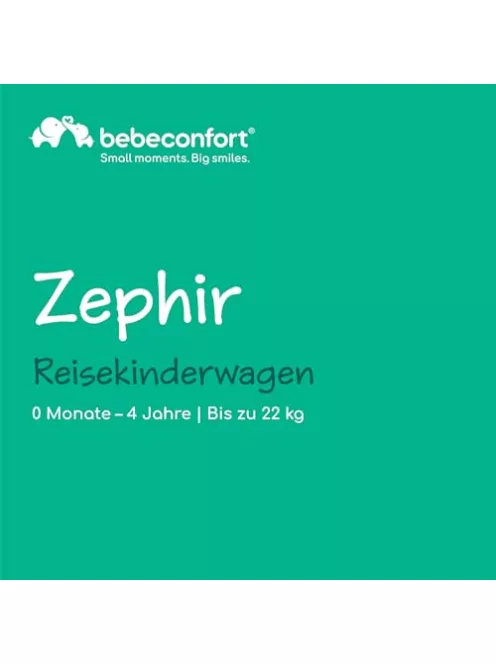 Bebeconfort Zephir kompakt babakocsi, 0–4 év (22 kg-ig)
Mineral Graphite OUTLET termék