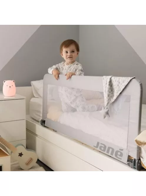 Jané összecsukható ágyrács 140 cm, extra magas, légáteresztő, hordtáskával, szürke OUTLET termék