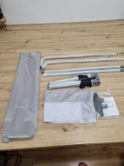 Jané összecsukható ágyrács 140 cm, extra magas, légáteresztő, hordtáskával, szürke OUTLET termék