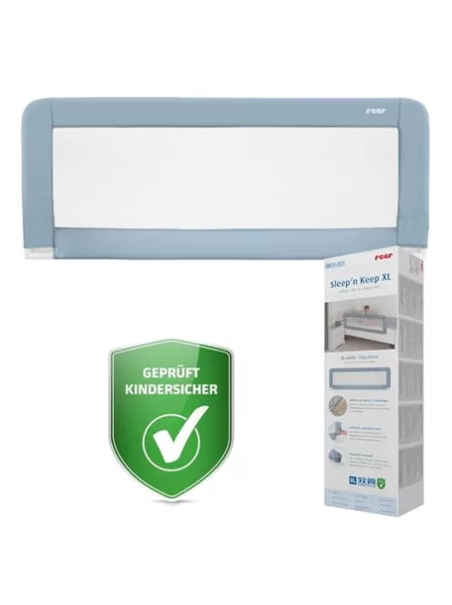 Reer Sleep'n Keep leesésgátló rács babaágyhoz, 150 cm hosszú, 180–210 cm hosszú ágyakhoz OUTLET termék