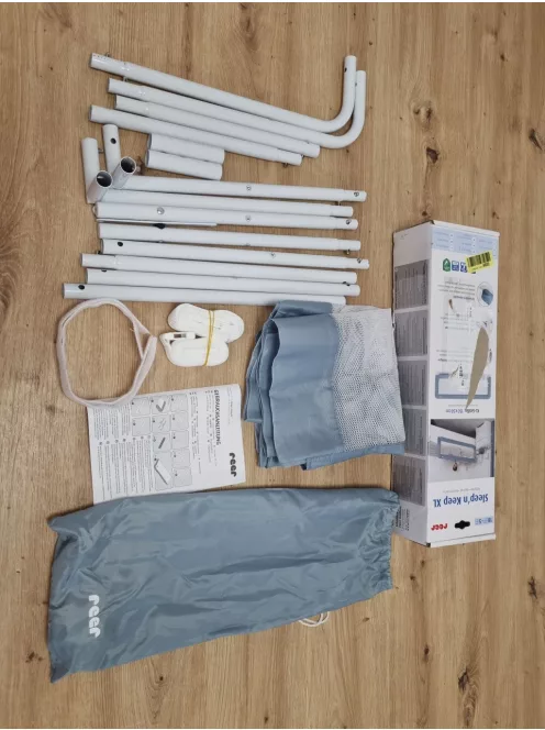 Reer Sleep'n Keep leesésgátló rács babaágyhoz, 150 cm hosszú, 180–210 cm hosszú ágyakhoz OUTLET termék