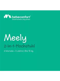   Bebeconfort Meely 2 az 1-ben állítható etetőszék, Dark Grey OUTLET termék