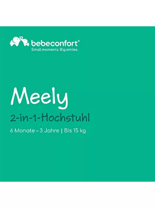 Bebeconfort Meely 2 az 1-ben állítható etetőszék, Dark Grey OUTLET termék