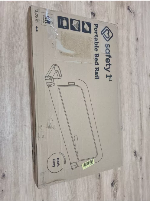 Safety 1st. hordozható, állítható leesésgátló DARK GREY, OUTLET termék