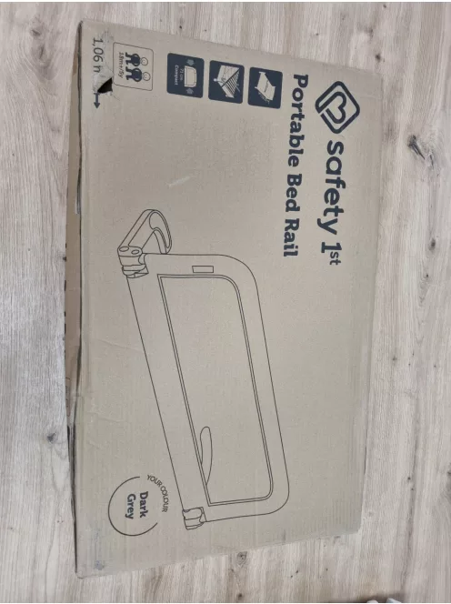 Safety 1st. hordozható, állítható leesésgátló DARK GREY, OUTLET termék