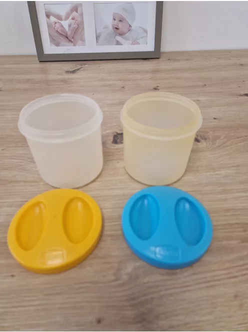 Chicco hőtartó edény, termobögre ételhez, péphez és bébiételhez, 2 tartállyal OUTLET termék