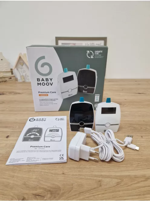 Babymoov Premium Care babaőrző - Digital Green Technology, alacsony sugárzás, 1400 m hatótávolság OUTLET termék