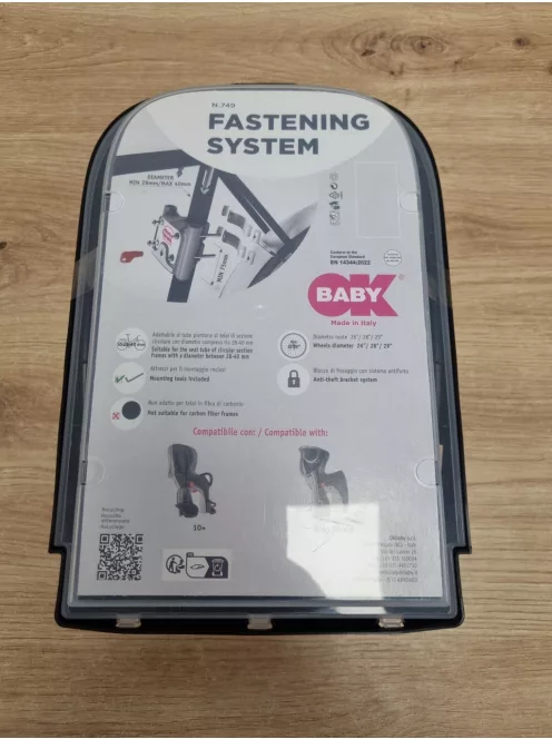 OKBABY - Kiegészítő tartók  Fastening System - kerékpárülésekhez - OKBABY Baby Shield és 10+ modellekhez OUTLET termék