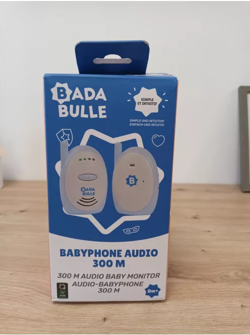 Badabulle audio babaőrző – 300 m hatótávolság – hang- és fényjelzés – elemes vagy hálózati üzemmód OUTLET termék