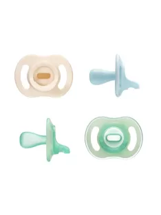   Tommee Tippee Ultrakönnyű StayPut és Night Glow cumi, 0-6 hónap, 4 db-os csomag, OUTLET termék