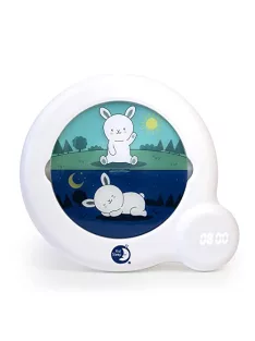   Pabobo Stupid Essential nappal-éjszaka tanulást segítő digitális ébresztőóra, fehér OUTLET termék