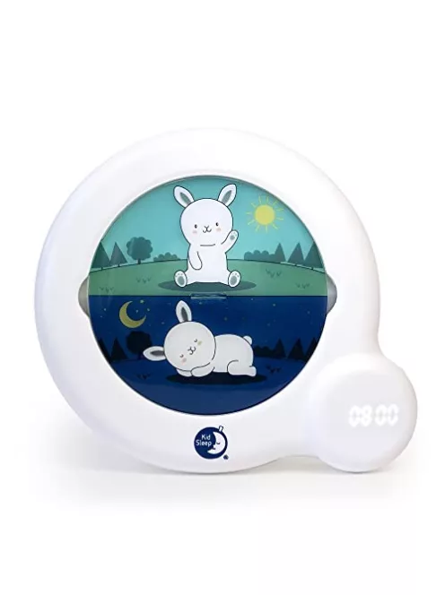Pabobo Stupid Essential nappal-éjszaka tanulást segítő digitális ébresztőóra, fehér OUTLET termék