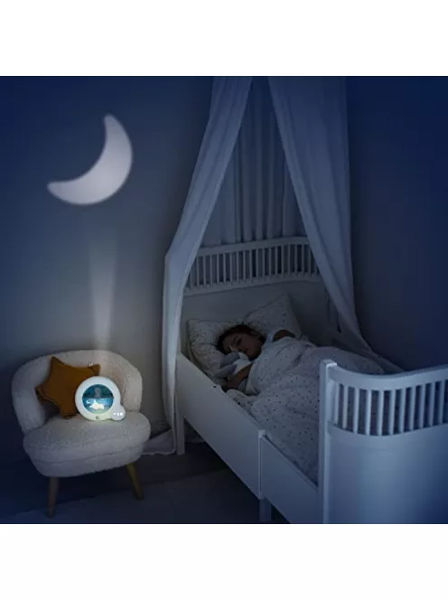 Pabobo Stupid Essential nappal-éjszaka tanulást segítő digitális ébresztőóra, fehér OUTLET termék