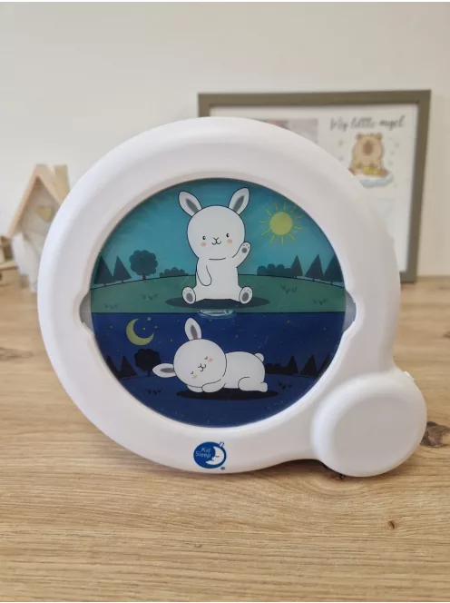 Pabobo Stupid Essential nappal-éjszaka tanulást segítő digitális ébresztőóra, fehér OUTLET termék