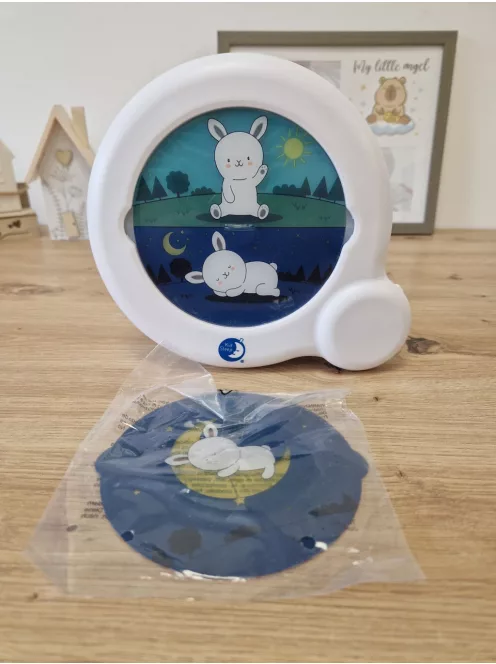 Pabobo Stupid Essential nappal-éjszaka tanulást segítő digitális ébresztőóra, fehér OUTLET termék