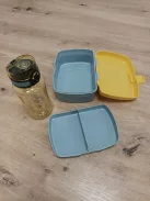 LÄSSIG Uzsonnásdoboz és kulacs szett - Lunch Set uzsonnásdobozzal és kulaccsal (460 ml) oroszlános OUTLET termék