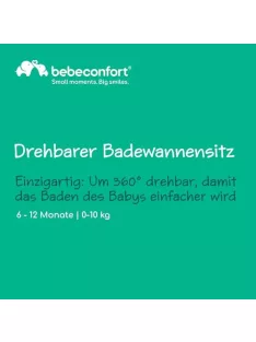   Bebeconfort forgatható kádülés, ergonomikus, 6-12 hónap, 0-10 kg, bézs OUTLET termék