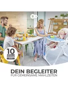 Kinderkraft YUMMY etetőszék, kombinált gyermek etetőszék, az első hónapoktól, lábtartó, félig fekvő pozíció, PU huzat, könnyen tisztítható, szürke OUTLET termék