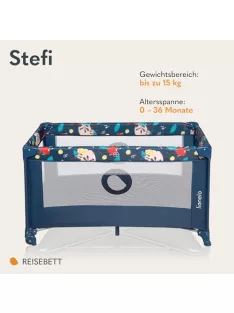   Lionelo Stefi Baby gyerekágy, utazóágy születéstől 15 kg-ig OUTLET termék