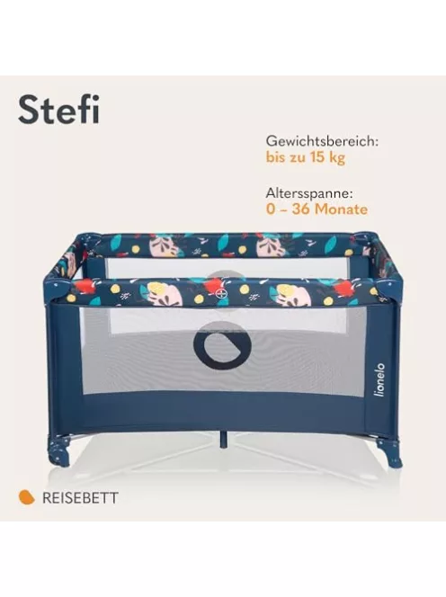 Lionelo Stefi Baby gyerekágy, utazóágy születéstől 15 kg-ig OUTLET termék