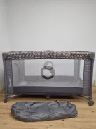 LIONELO Stefi bébi utazóágy születéstől 15 kg-ig, oldalsó bejárattal OUTLET termék