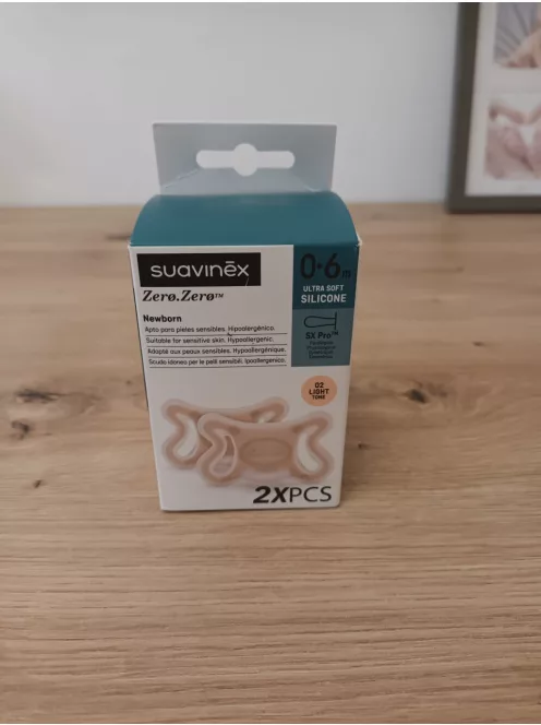 Suavinex Zero Zero cumi újszülötteknek, 2 db-os csomag,  0-6 hó OUTLET termék