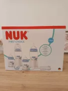 NUK First Choice Perfect Start cumisüveg ajándékszett újszülötteknek, 0–6 hónap, Bálna OUTLET termék