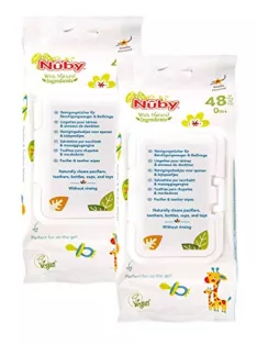   Nuby Tisztítókendő  cumikhoz és játékokhoz, 2 x 48 db OUTLET termék