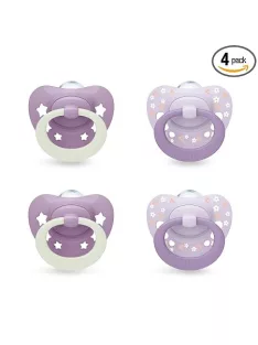   NUK first choice classic day&night lila babacumi 6-18 M OUTLET termék