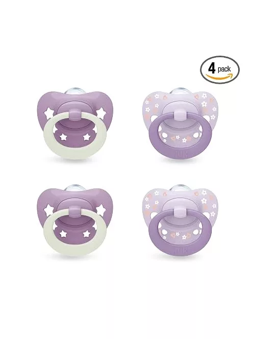 NUK first choice classic day&night lila babacumi 6-18 M OUTLET termék