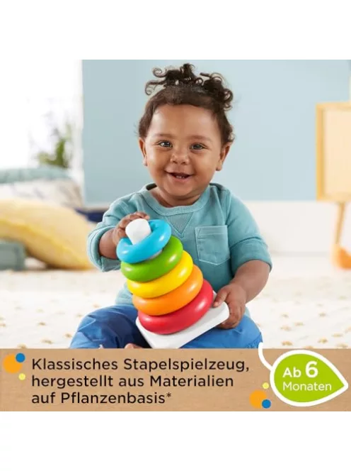 Fisher-Price  piramis torony,  6 hónapos kortól OUTLET termék