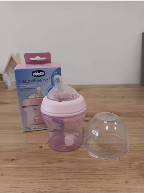 Chicco Natural Feeling kólika elleni cumisüveg 0+ hónapos kortól, 150 ml OUTLET termék