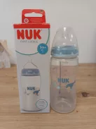 NUK First Choice+ cumisüveg- 6–18 hónap hőérzékelős  300 ml - bálna OUTLET termék