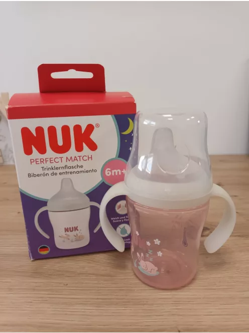 NUK Perfect Match tanulópohár - 6+ hónap -150 ml- Sötétben világít - Nyuszi- OUTLET termék