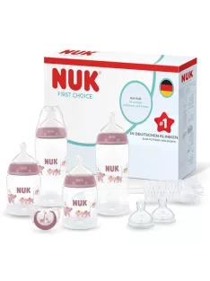   NUK First Choice Perfect Start cumisüveg ajándékszett újszülötteknek | 0–6 hónap 6 db- os OUTLET termék