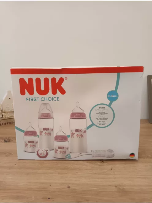 NUK First Choice Perfect Start cumisüveg ajándékszett újszülötteknek | 0–6 hónap 6 db- os OUTLET termék